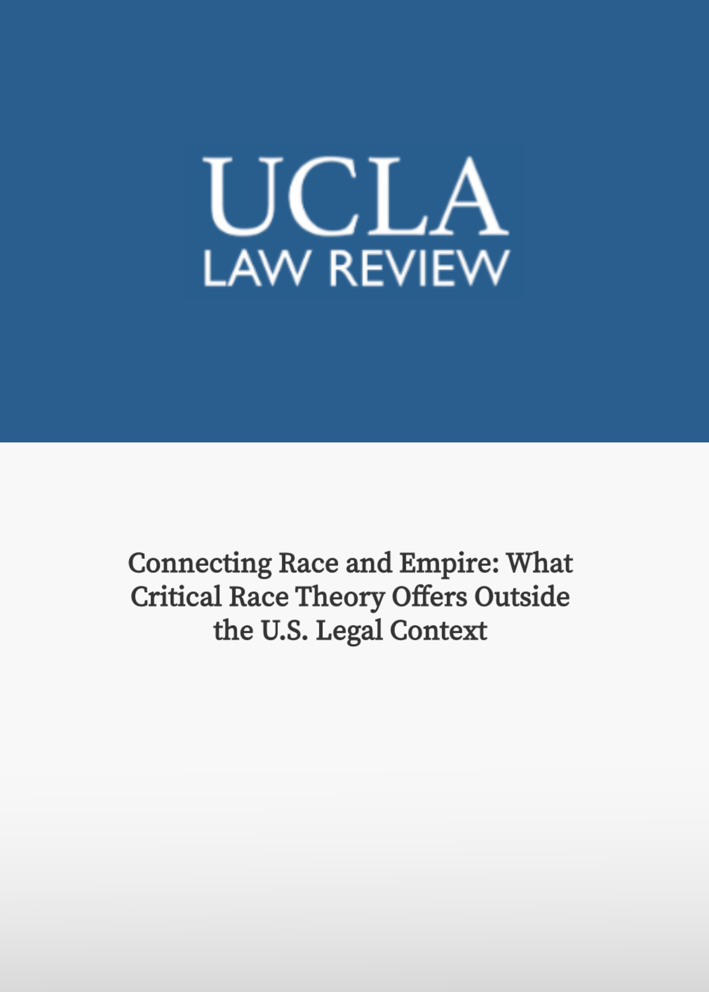 Migration The Promise Institute for Human Rights at UCLA School of Law